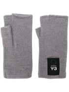 Y-3 Fingerless Gloves - Grey