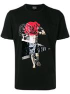 Just Cavalli Graphic Print T-shirt - Black