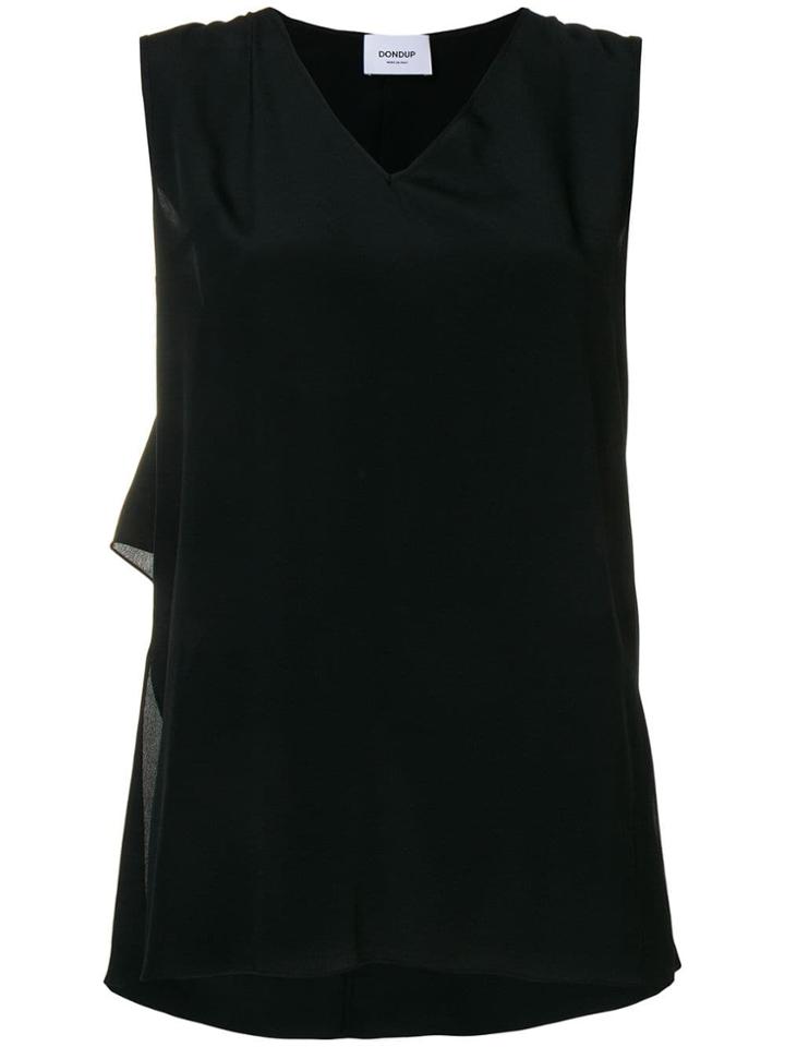Dondup Draped Back Tank Top - Black