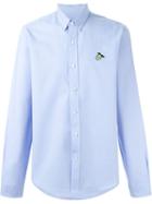 Ami Alexandre Mattiussi Lemon Chest Patch Shirt, Men's, Size: 41, Blue, Cotton