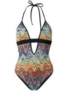 Missoni Mare Wave Patterned Swimsuit - Multicolour
