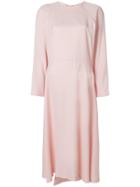Cédric Charlier Long-sleeve Midi Dress - Pink & Purple