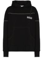 Kiko Kostadinov Striped Logo Hoodie - Black