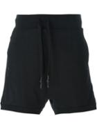 11 By Boris Bidjan Saberi Drop-crotch Track Shorts, Men's, Size: M, Black, Cotton