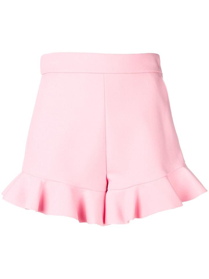 Msgm Ruffle Detail Shorts - Pink