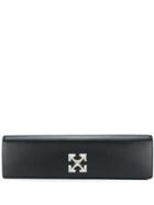 Off-white Arrow Plaque Clutch - Black