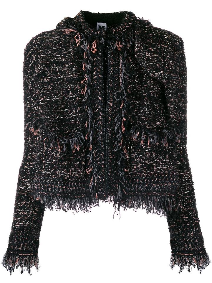 M Missoni Metallic Fringed Jacket - Black
