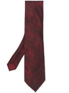 Tom Ford Checked Print Tie - Red