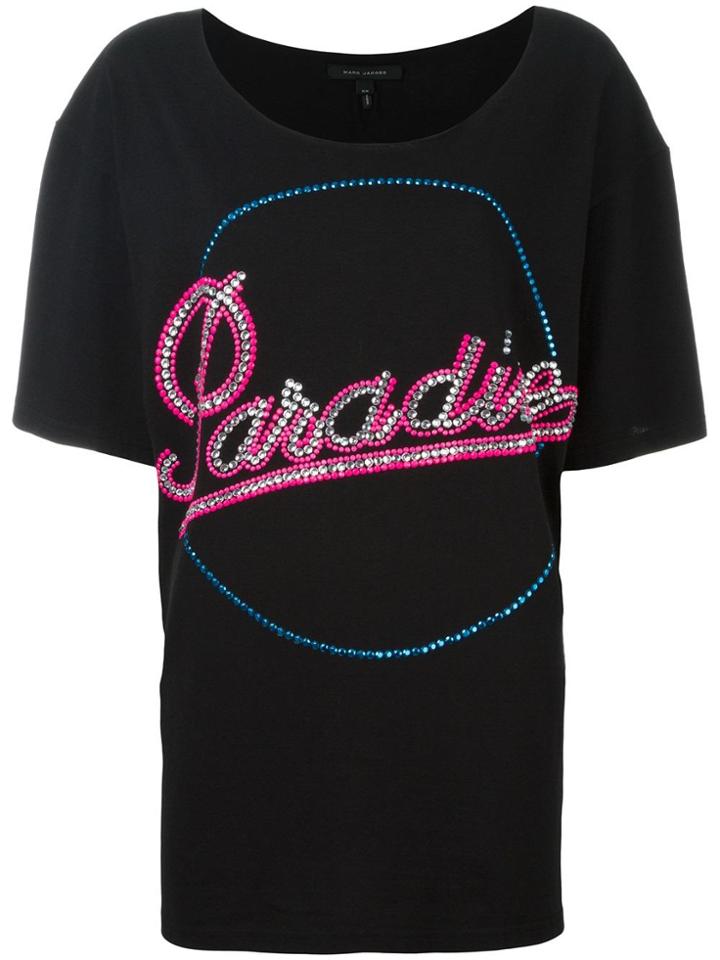 Marc Jacobs Paradise Embellished T-shirt - Black