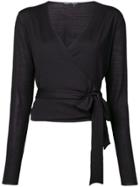 Proenza Schouler Wrap Tie Cardigan - Black
