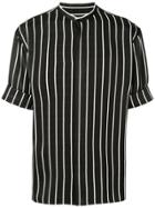 Haider Ackermann Striped Short Sleeve Shirt - Black