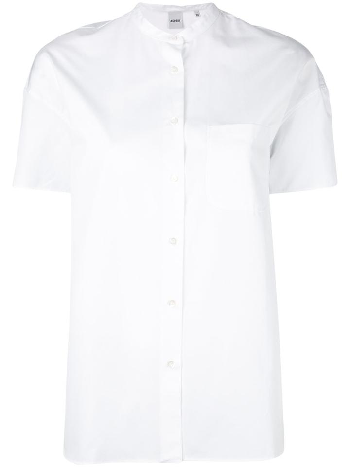 Aspesi - Short-sleeve Shirt - Women - Cotton - 40, White, Cotton
