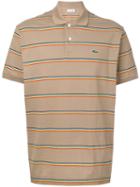 Lacoste - Multicolour Stripe Polo - Men - Cotton - 4, Brown, Cotton