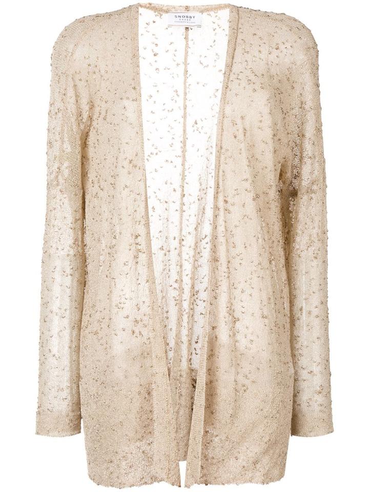 Snobby Sheep Metallized Cardigan - Gold