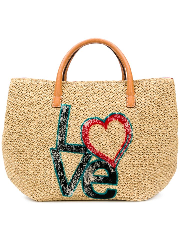 Ermanno Scervino Woven Tote - Nude & Neutrals