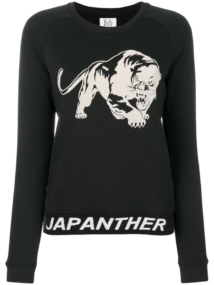 Zoe Karssen Japanther Embroidered Pullover - Black
