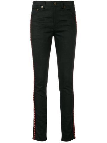 Saint Laurent Star Bands Skinny Jeans - Black