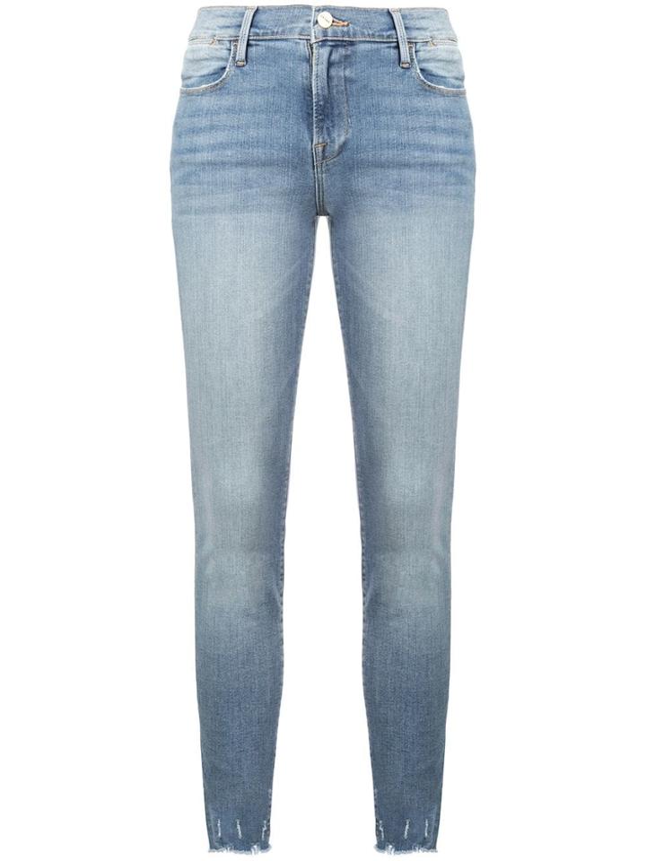 Frame Distressed Skinny Jeans - Blue