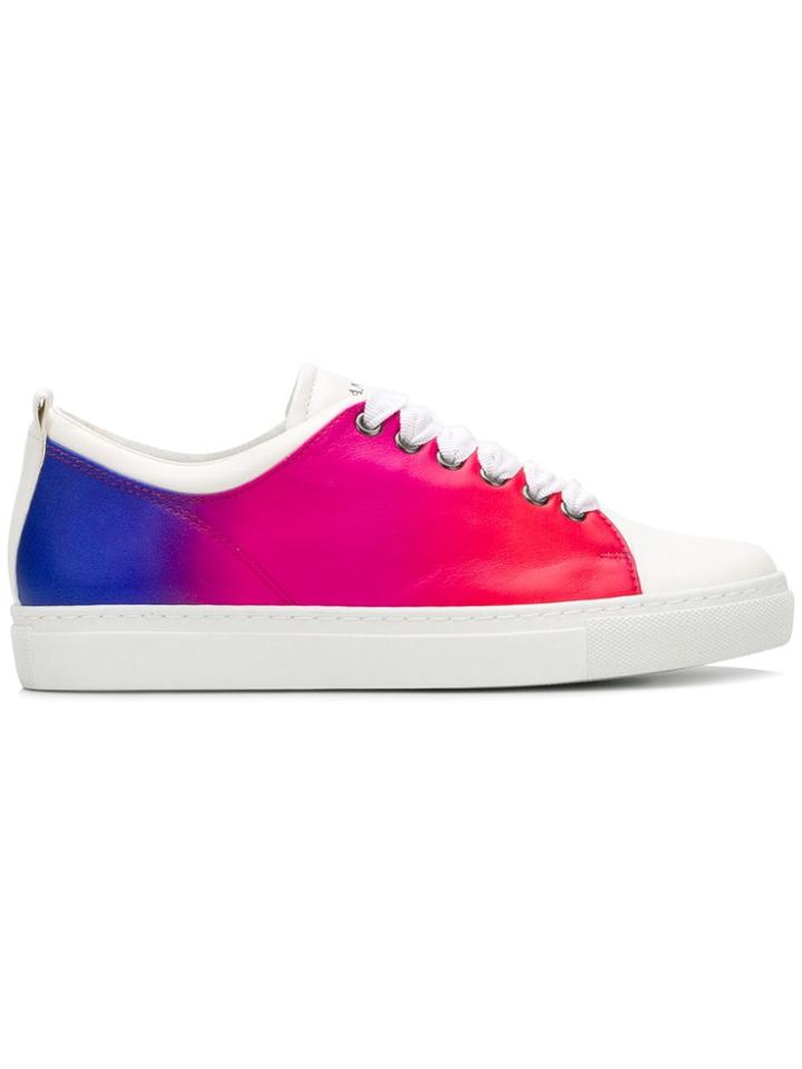 Lanvin Gradient Low Top Trainers - Blue