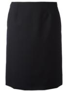 Lanvin Classic A-line Skirt, Women's, Size: 38, Black, Wool/silk