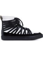 Damir Doma Falco Hi-top Sneakers, Men's, Size: 42, Black, Leather/rubber