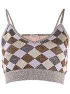 Baum Und Pferdgarten Argyle Knitted Top - Gold