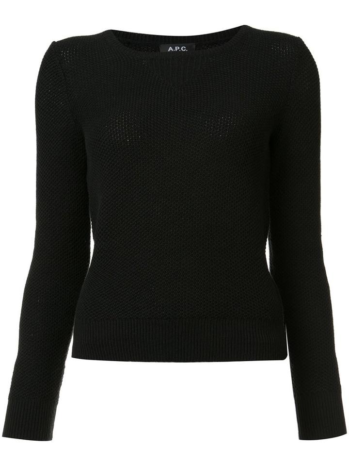 A.p.c. Tyler Jumper, Women's, Size: Large, Black, Cotton/cashmere