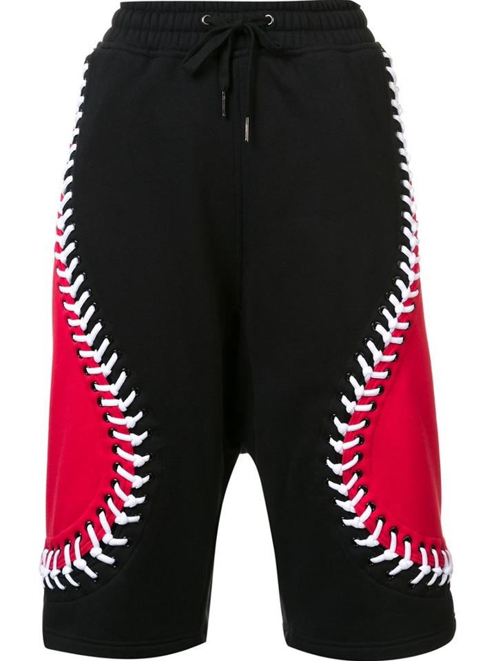 Ktz Drawstring Waist Shorts, Men's, Size: Large, Black, Cotton