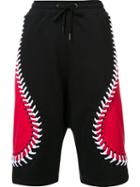 Ktz Drawstring Waist Shorts, Men's, Size: Large, Black, Cotton