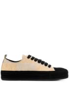 Ann Demeulemeester Low Top Checkered Sneakers - Neutrals