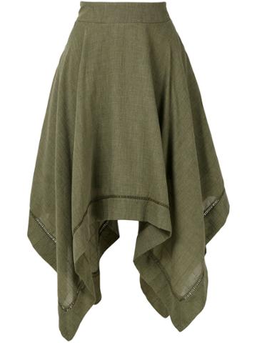 Olympiah Violette Midi Skirt - Green
