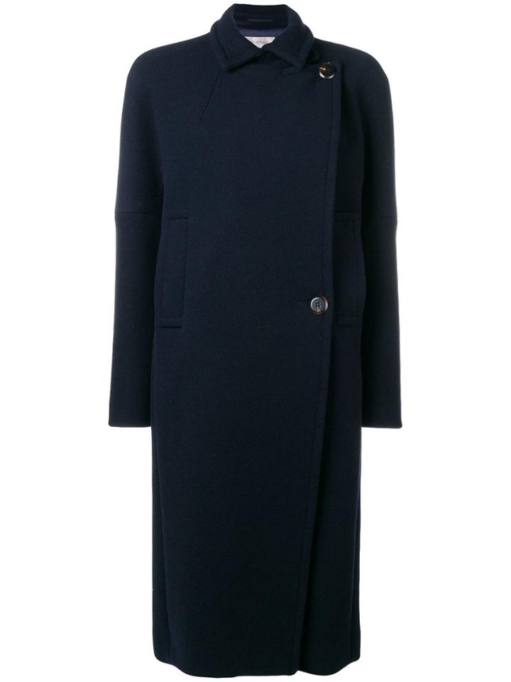 Sportmax Side Buttoned Coat - Blue