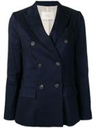 Tela Double Breasted Blazer - Blue