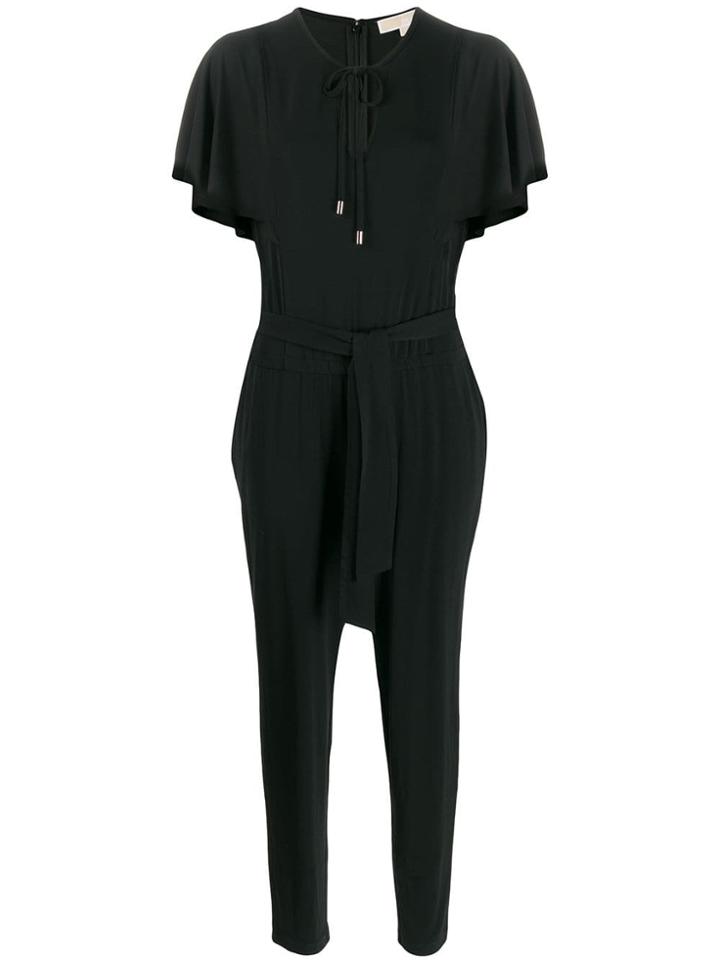 Michael Michael Kors Short Sleeve Jumpsuit - Black