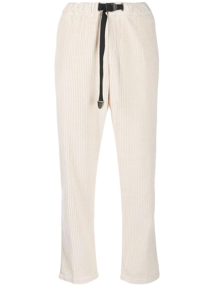 White Sand Straight-leg Corduroy Trousers - Neutrals