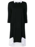 Twin-set Lace Detail T-shirt Dress - Black