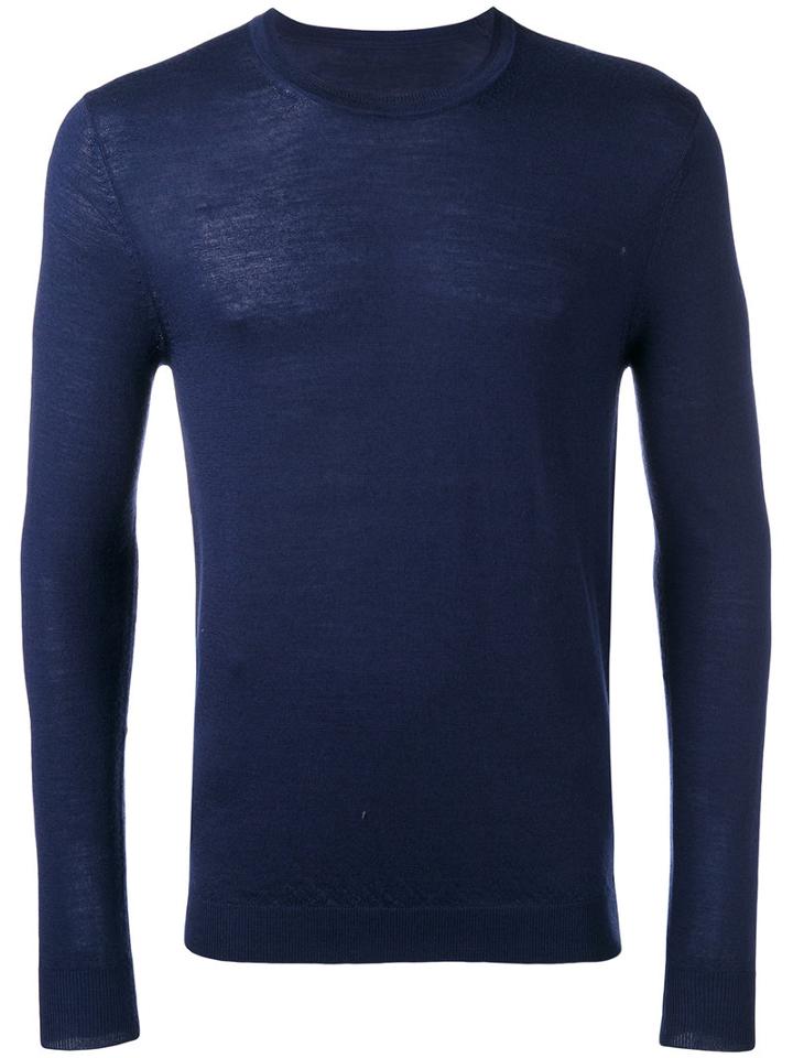 Nuur - Slim-fit Jumper - Men - Merino - 50, Blue, Merino