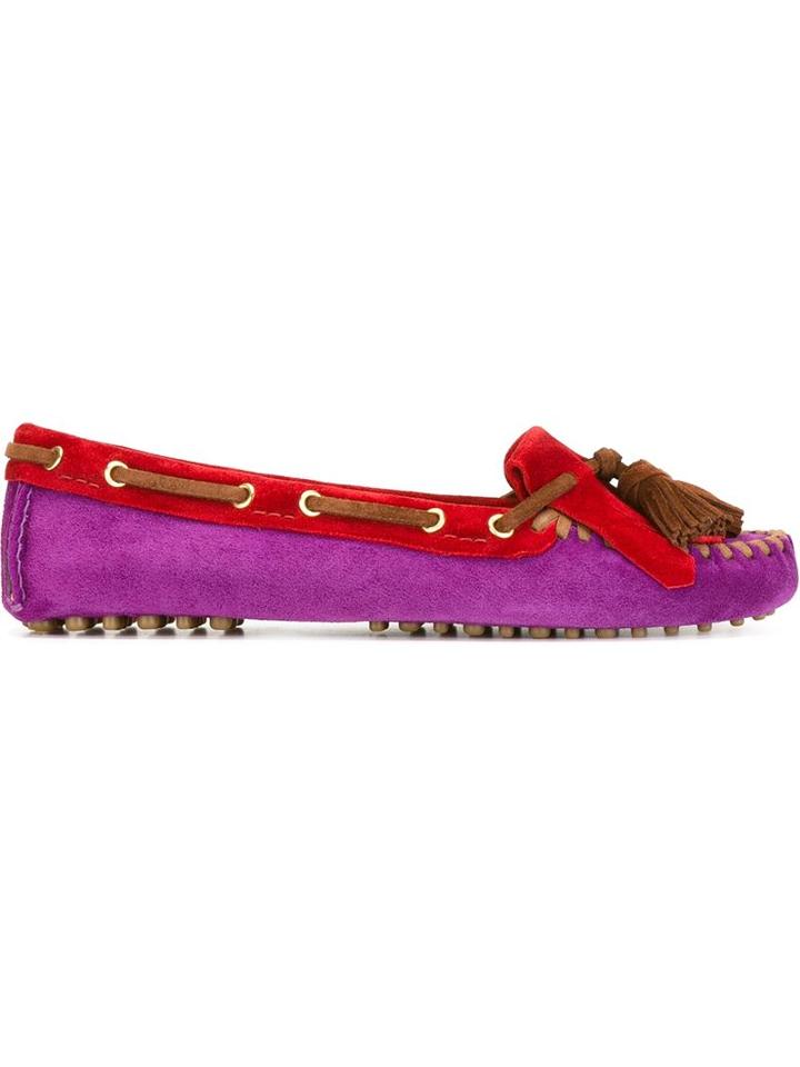 Car Shoe 'car' Colour Block Tassel Moccasin Shoes