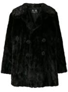 Rewind Vintage Affairs Double Breasted Coat - Black