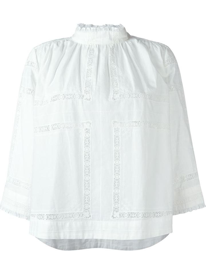 Sea Mock Neck Blouse