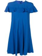 Red Valentino Ruffled Mini Dress - Blue