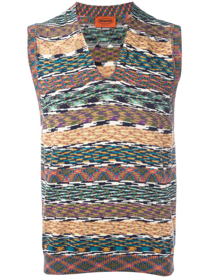 Missoni Zigzag Tank, Men's, Size: Large, Cotton
