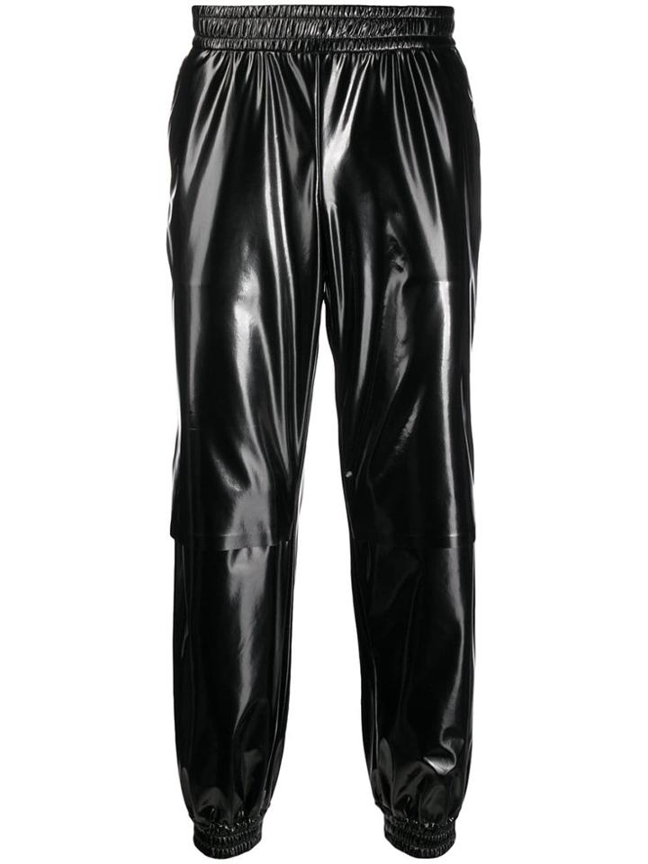 Wwwm Straight-leg Track Trousers - Black