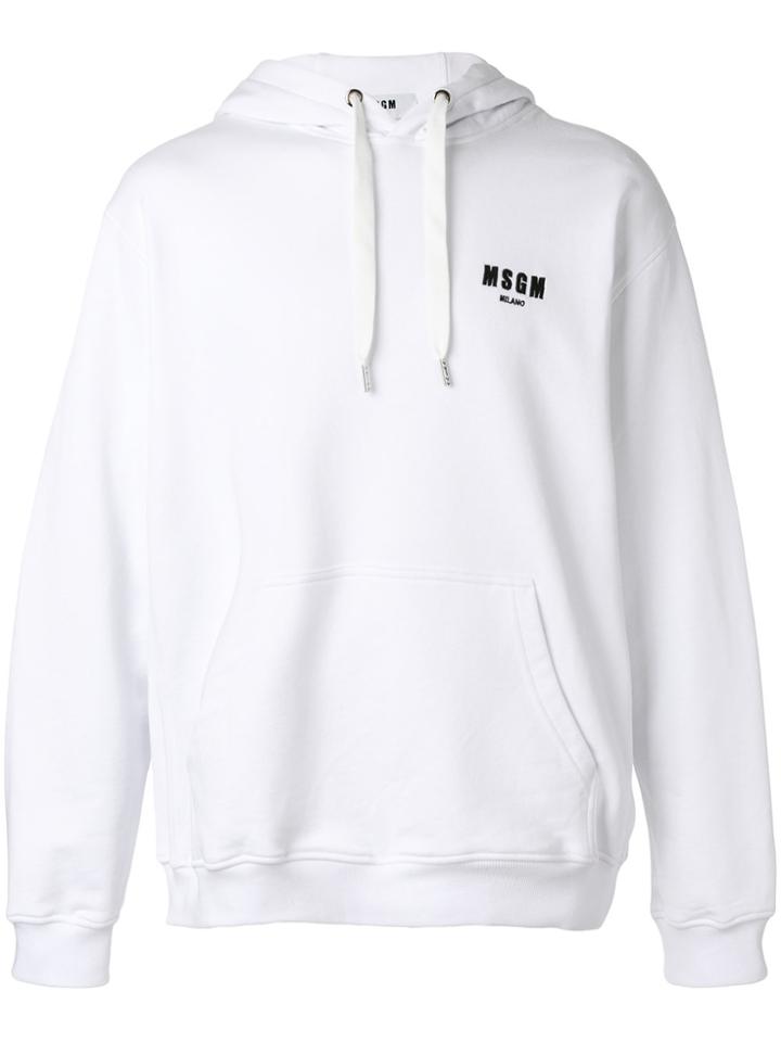 Msgm Classic Hoody - White