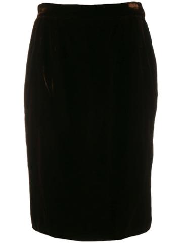 Valentino Pre-owned '1990s Pencil Skirt - Brown