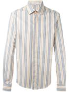 Romeo Gigli Vintage Striped Shirt, Men's, Size: 50, Yellow/orange