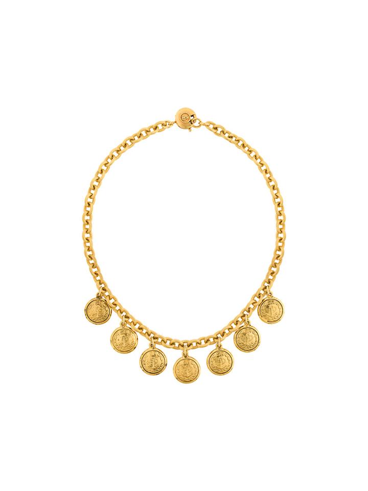 Sonia Rykiel Vintage Anchor Chain Necklace - Metallic