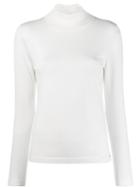 Luisa Cerano Turtle Neck Sweater - White