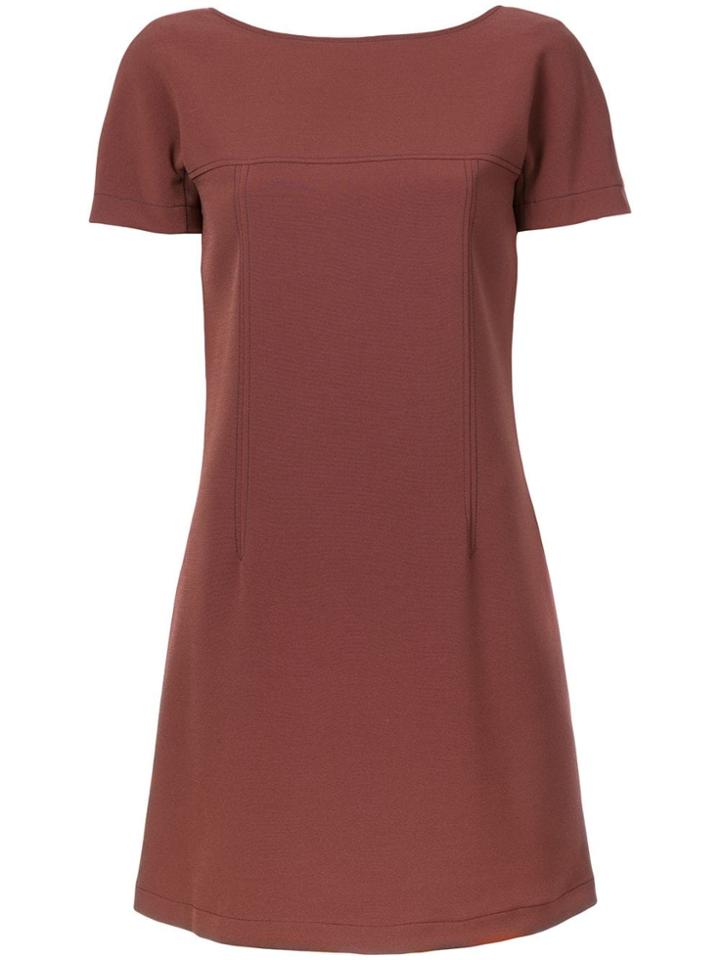 A.p.c. V-back Shift Dress - Pink & Purple