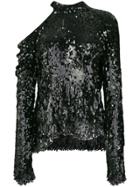 Magda Butrym Sequin-embellished Top - Black